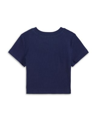 Girls' Ribbed Boxy Tee - Little Kid