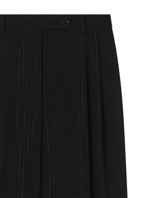 Straight Pleated Pants