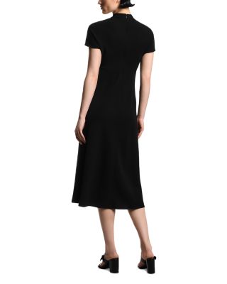 Draped High Neck Dress