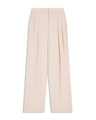 Gabardine Pleated Pants