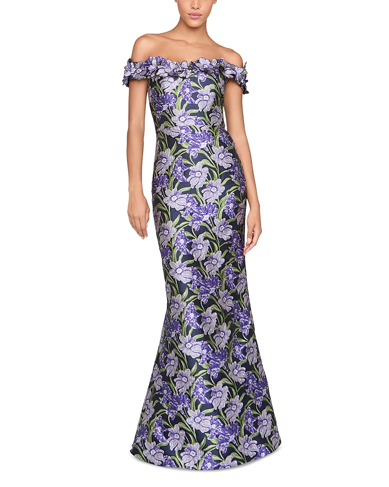 Theia Olyssia Off the Shoulder Gown
