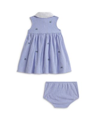 Girls' Blueberry Cotton Mesh Dress & Bloomer - Baby
