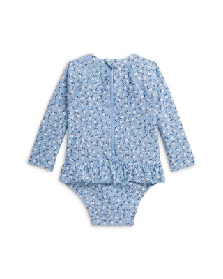 Girls' Floral Ruffled One Piece Rash Guard - Baby