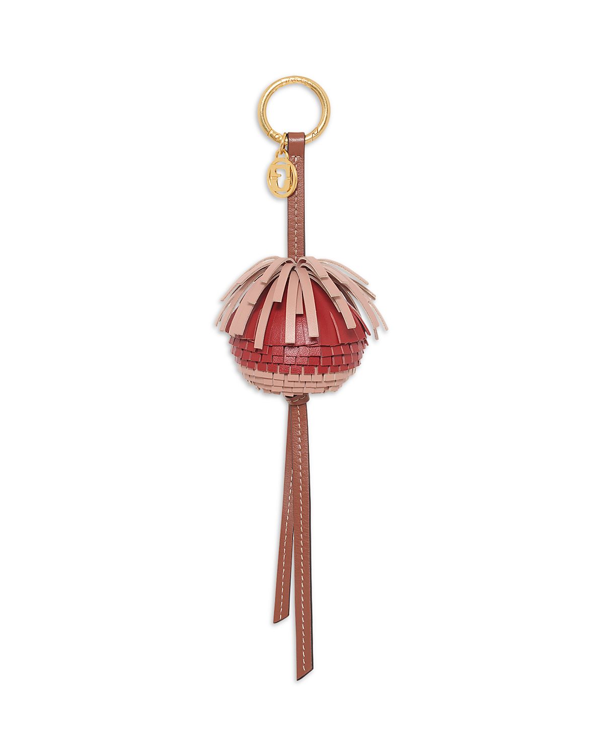 Gerard Darel Pom Pom Leather Bag Charm