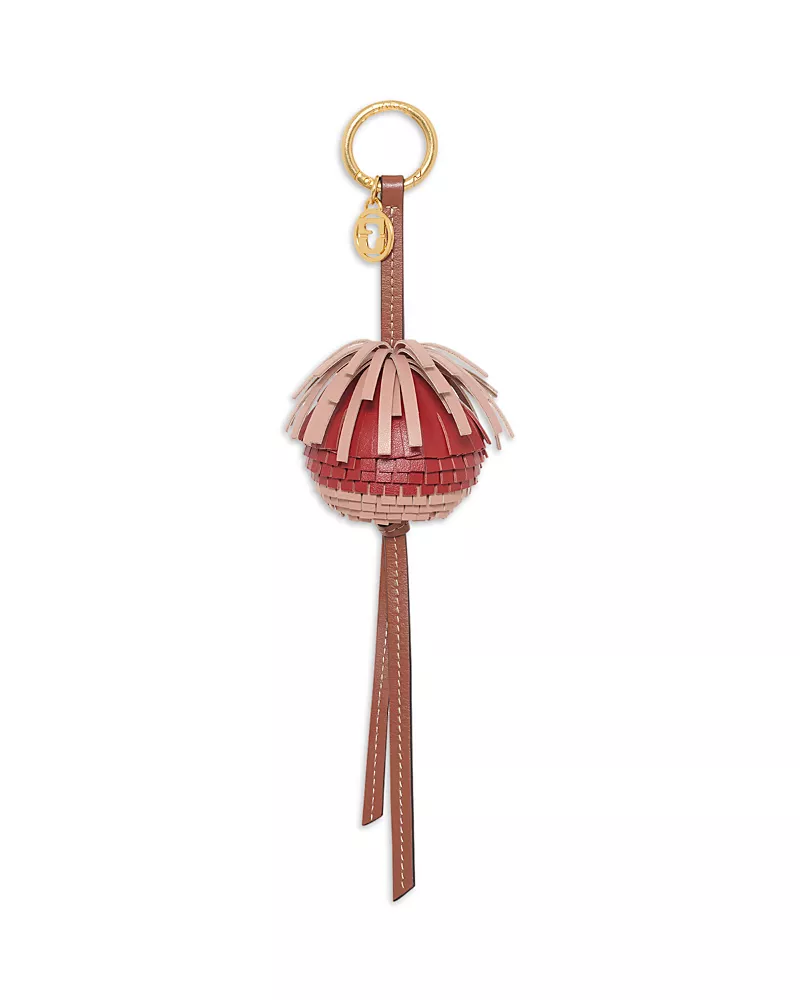 Gerard Darel Pom Pom Leather Bag Charm