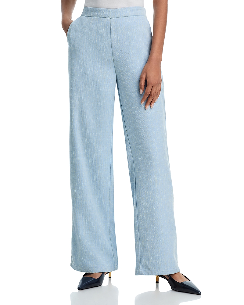 Aqua Shimmer Tweed Pants - Exclusive