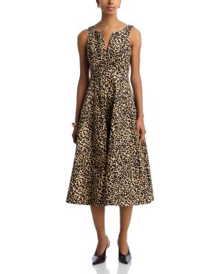 V Neck Panel Sleeveless Dress - Exclusive