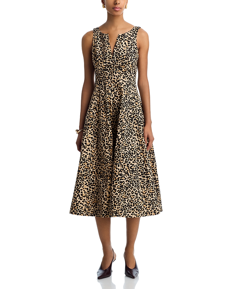 Aqua V Neck Panel Sleeveless Dress - Exclusive