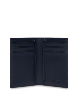 Grained Leather Foldable Card Holder