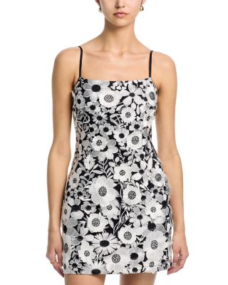 3D Floral Mini Dress - Exclusive