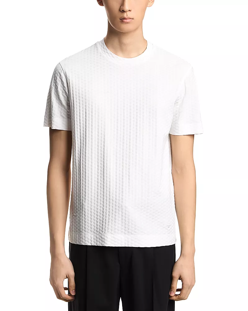 Emporio Armani Jacquard Crewneck T-Shirt