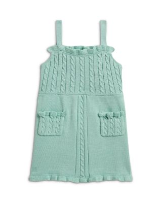 Girls' Mini Cable Cotton Overall Dress - Baby
