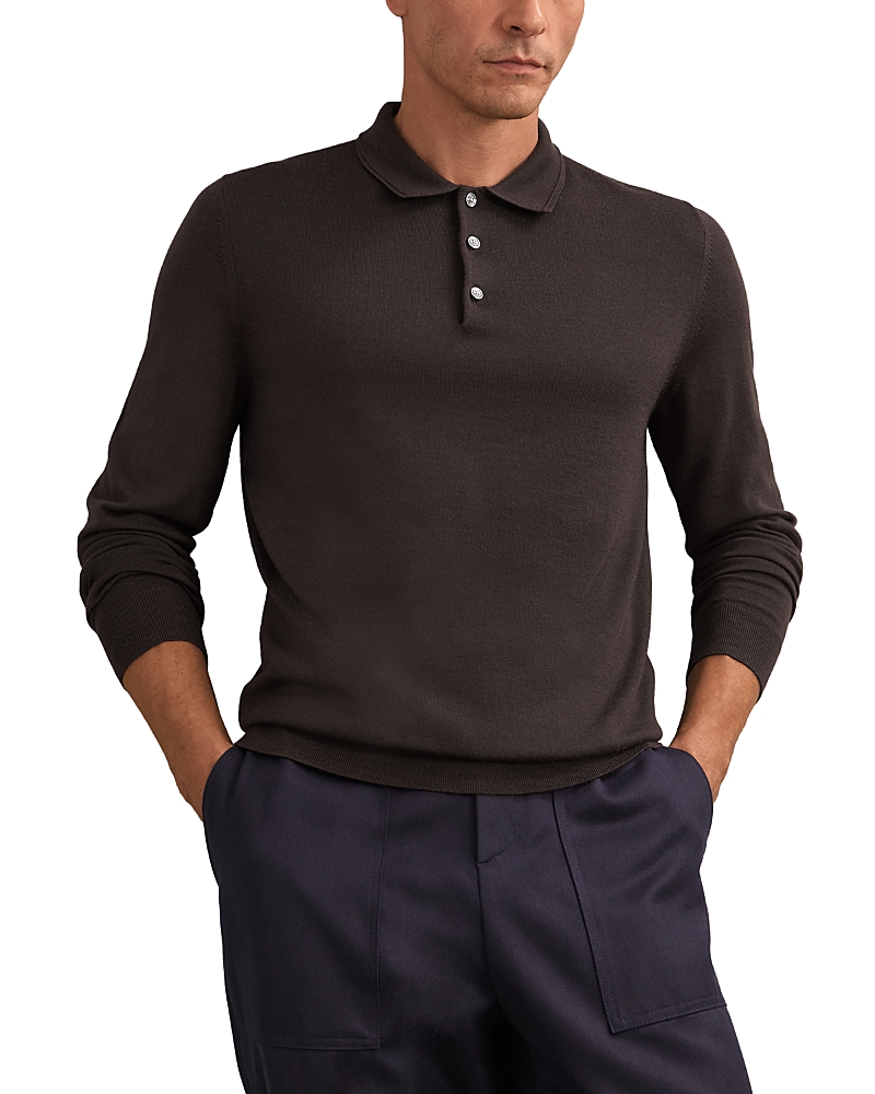 Reiss Merin Long Sleeve Polo Shirt