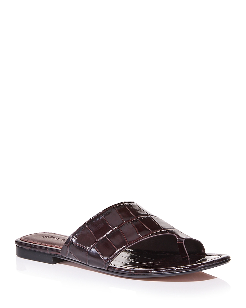 Madewell Women's Maycie Croc Embossed Slides