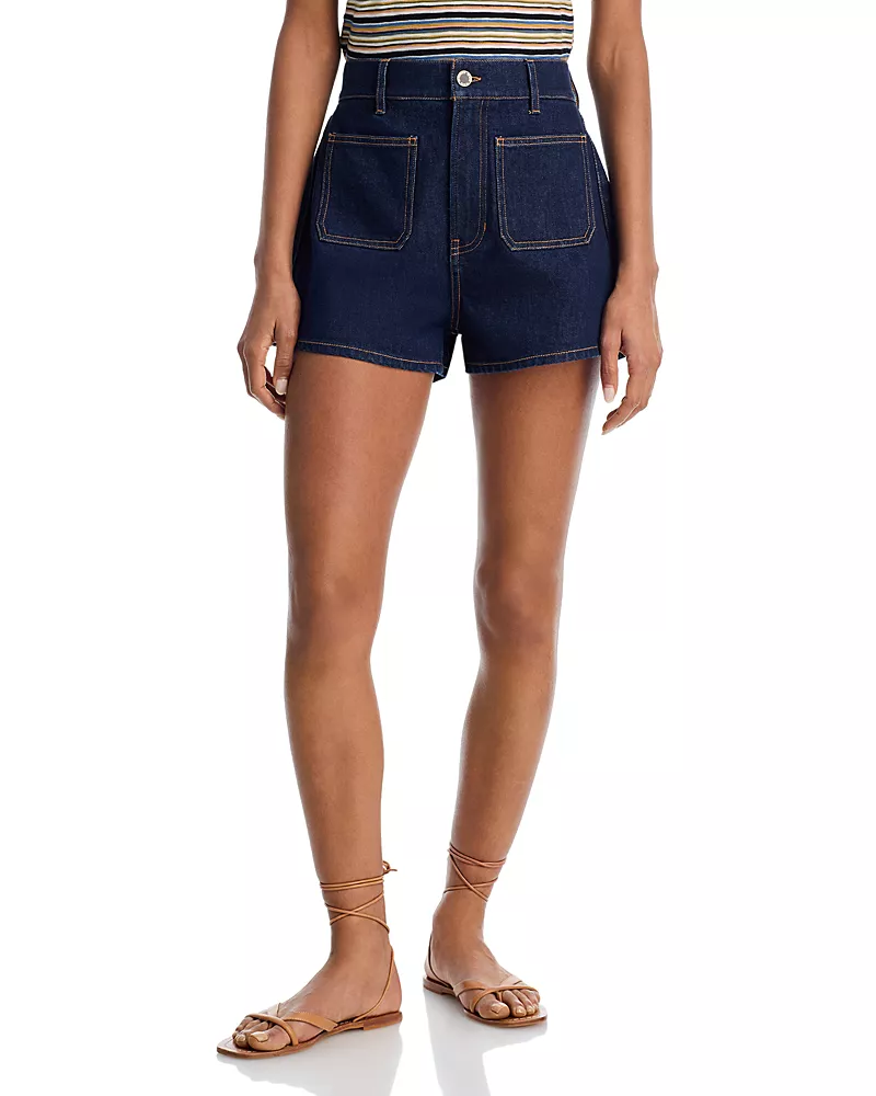 Veronica Beard Elijah Patch Pocket Shorts