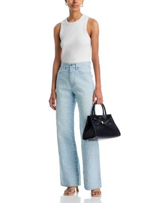 Taylor High Rise Wide Leg Jeans in Sun Spark