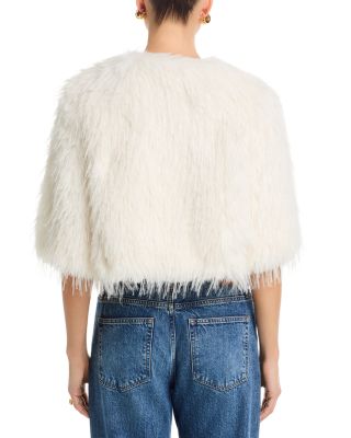 Aspen Faux Fur Shrug