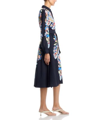 Button Sleeve Button Front Dress