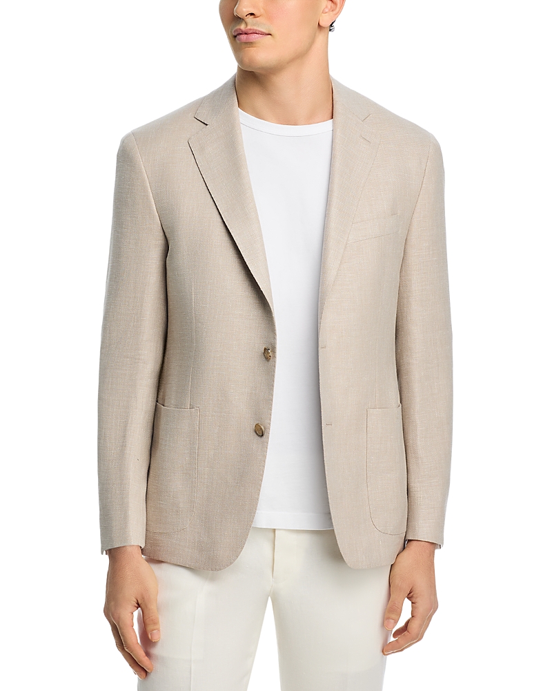 Vince Ermenegildo Zegna Cloth Wool, Silk & Linen Unstructured Slim Fit Sport Coat