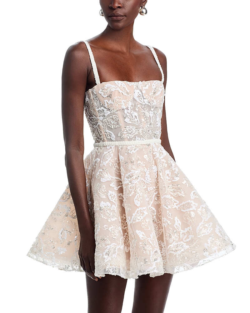 Bronx And Banco Midnight Bridal Sequin Mini Dress