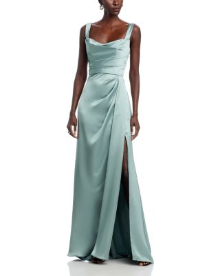 Off-the-Shoulder Draped Gown