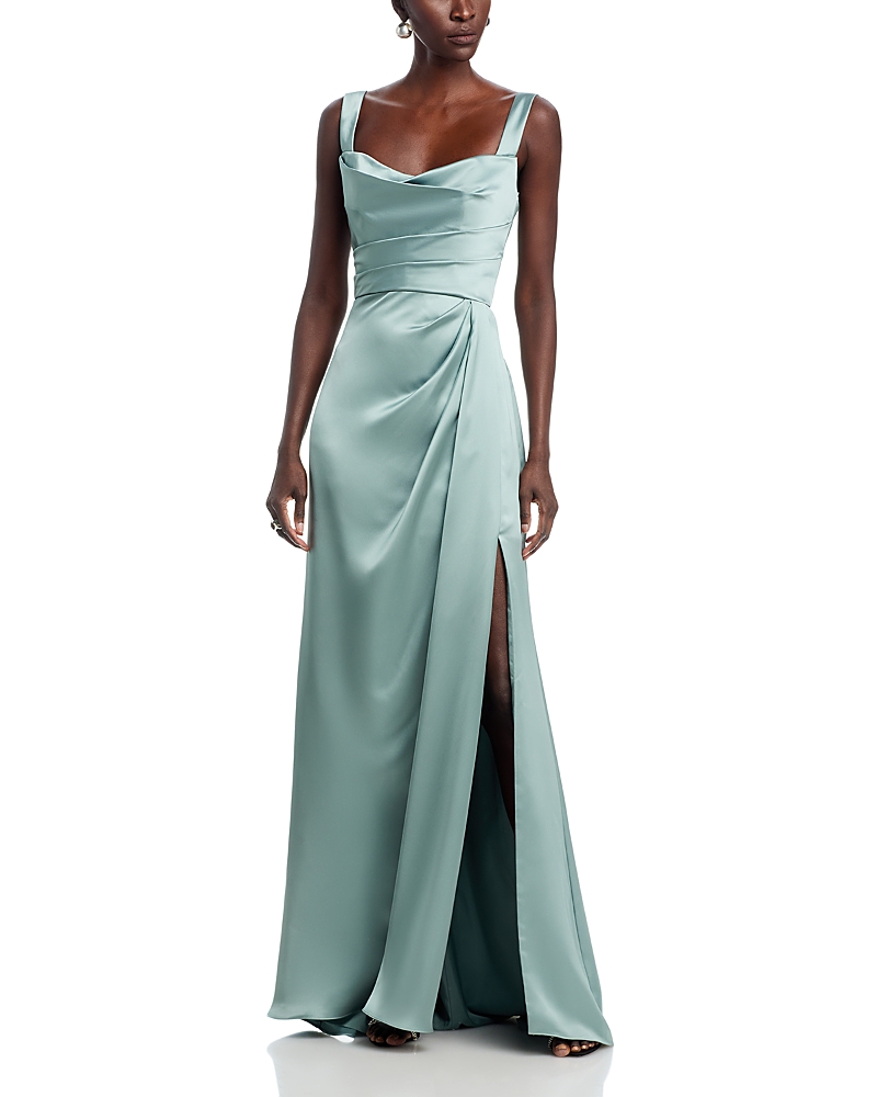 Amsale P437S W Strap Dress