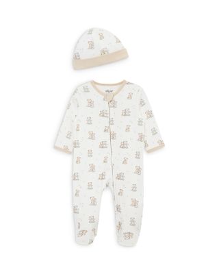 Boys' Fuzzy Bears Footie with Hat - Baby