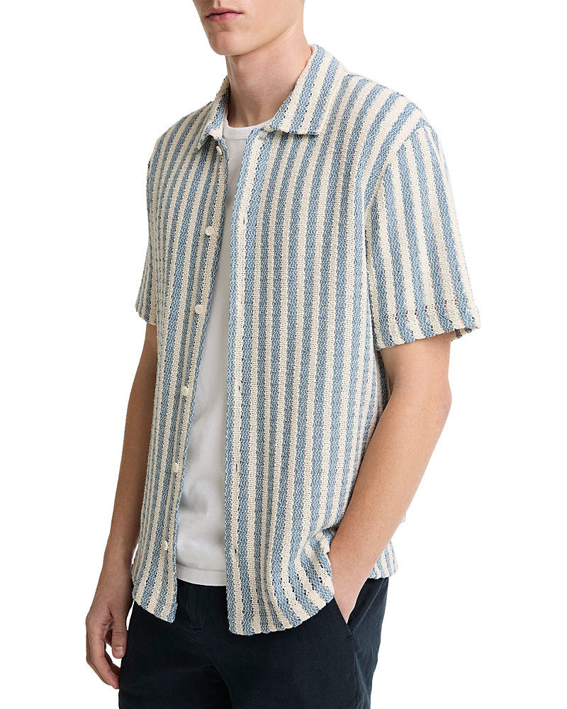 Vince Playa Stripe Short Sleeve Shirt
