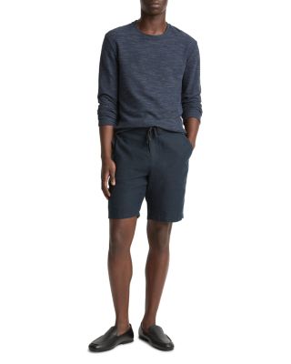 Linen Double Knit Long Sleeve Crew