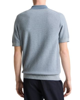 Geo Jacquard Short Sleeve Polo Shirt