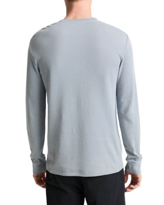 Jacquard Rib Long Sleeve Henley