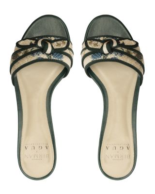 Women's Grossgrain Bow Slides