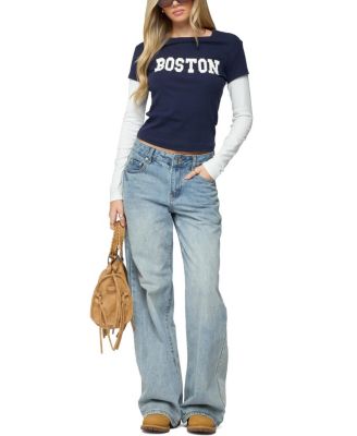 Boston Layered Long Sleeve T Shirt