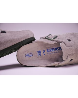 Women's Boston Suede Soft Footbed Clogs