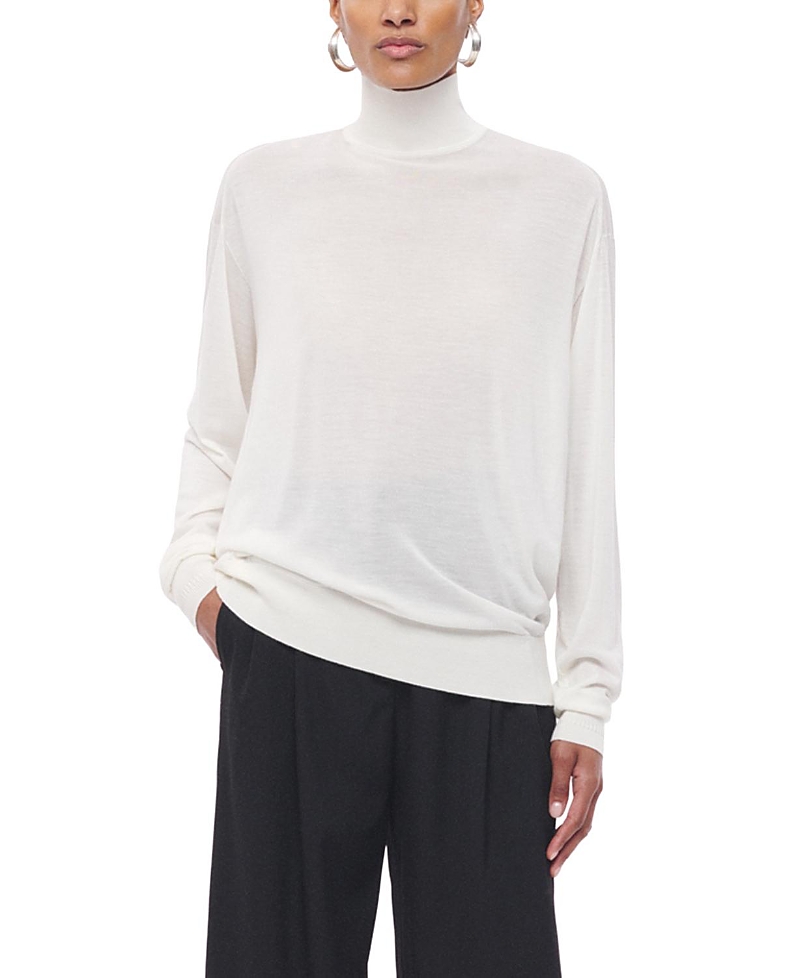 Another Tomorrow Featherweight Turtleneck Top
