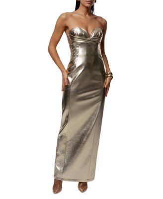  Dorado Metallic Maxi Dress