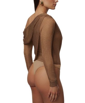  Opulent Metallic Bodysuit