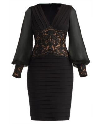  Niema Embroidered-Waist Cocktail Dress