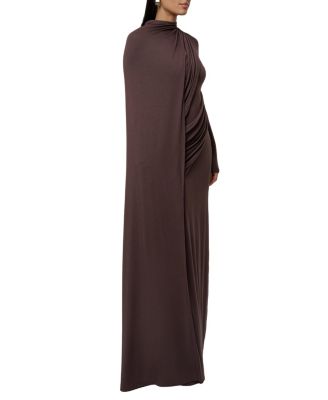 Draped Elegance Cape Dress