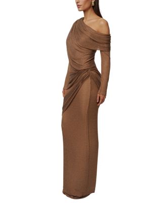  Opulent Metallic Maxi Skirt