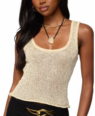 Eleora Sequin Knit Tank Top