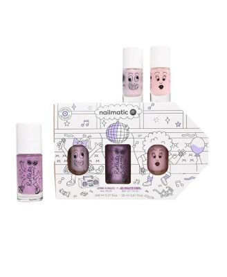 Polly Elliot and Body Rollette Nail Polish for Kids Set of 3 - 5-7 Years
