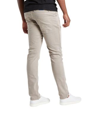 Men's Classic Fit Jeans Signature Stretch Denim Tan Wash