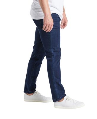 Men's Classic Fit Jeans Signature Stretch Denim Dark Wash Blue