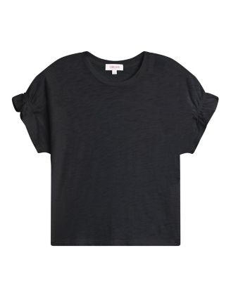 Signature Slub Puff & Ruffle Sleeve Top