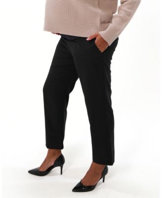 Women's All-Season Wool Under Belly Maternity Dress Pants