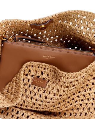 River Large Paper Straw Tote Bag