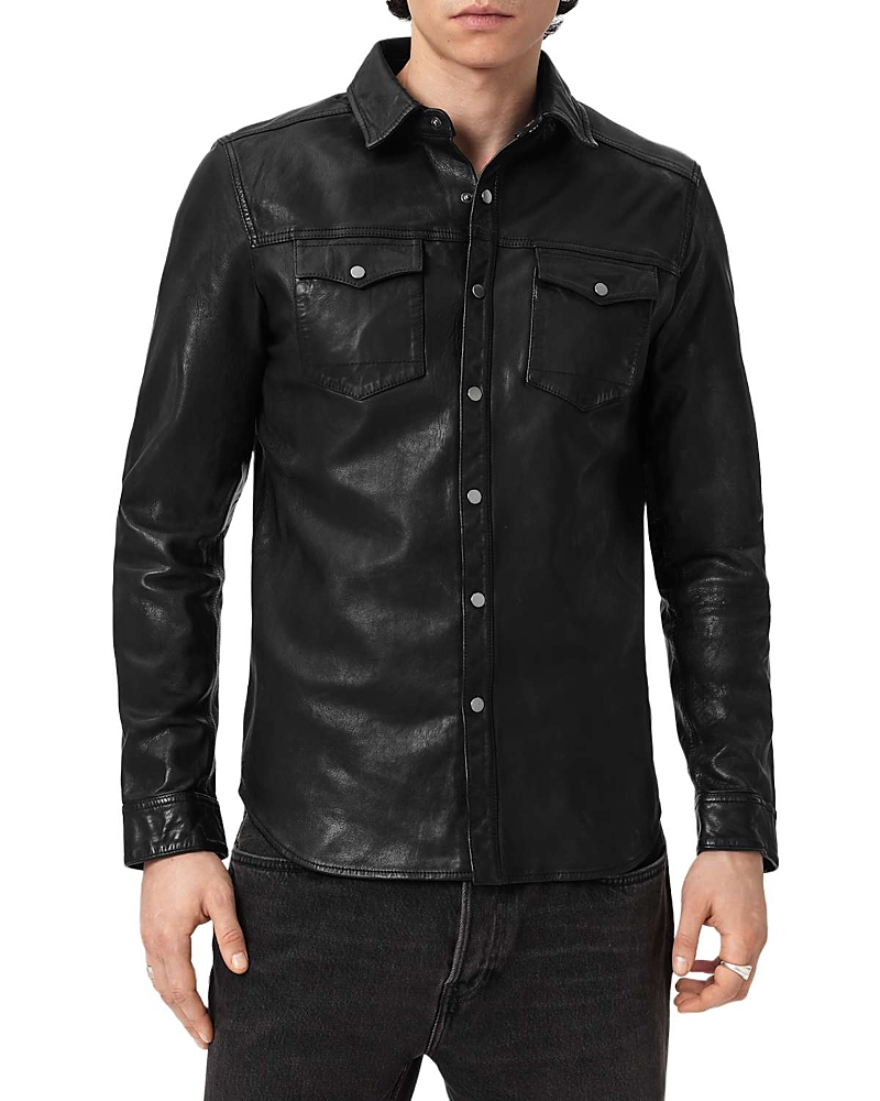 Allsaints Irwin Leather Shirt