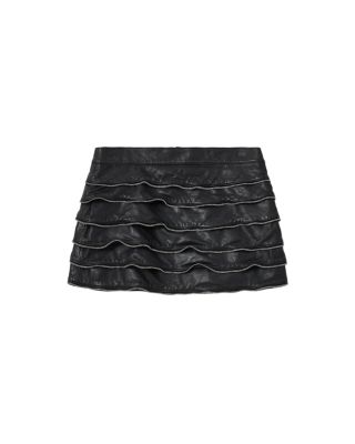 Emara Lea Leather Skirt