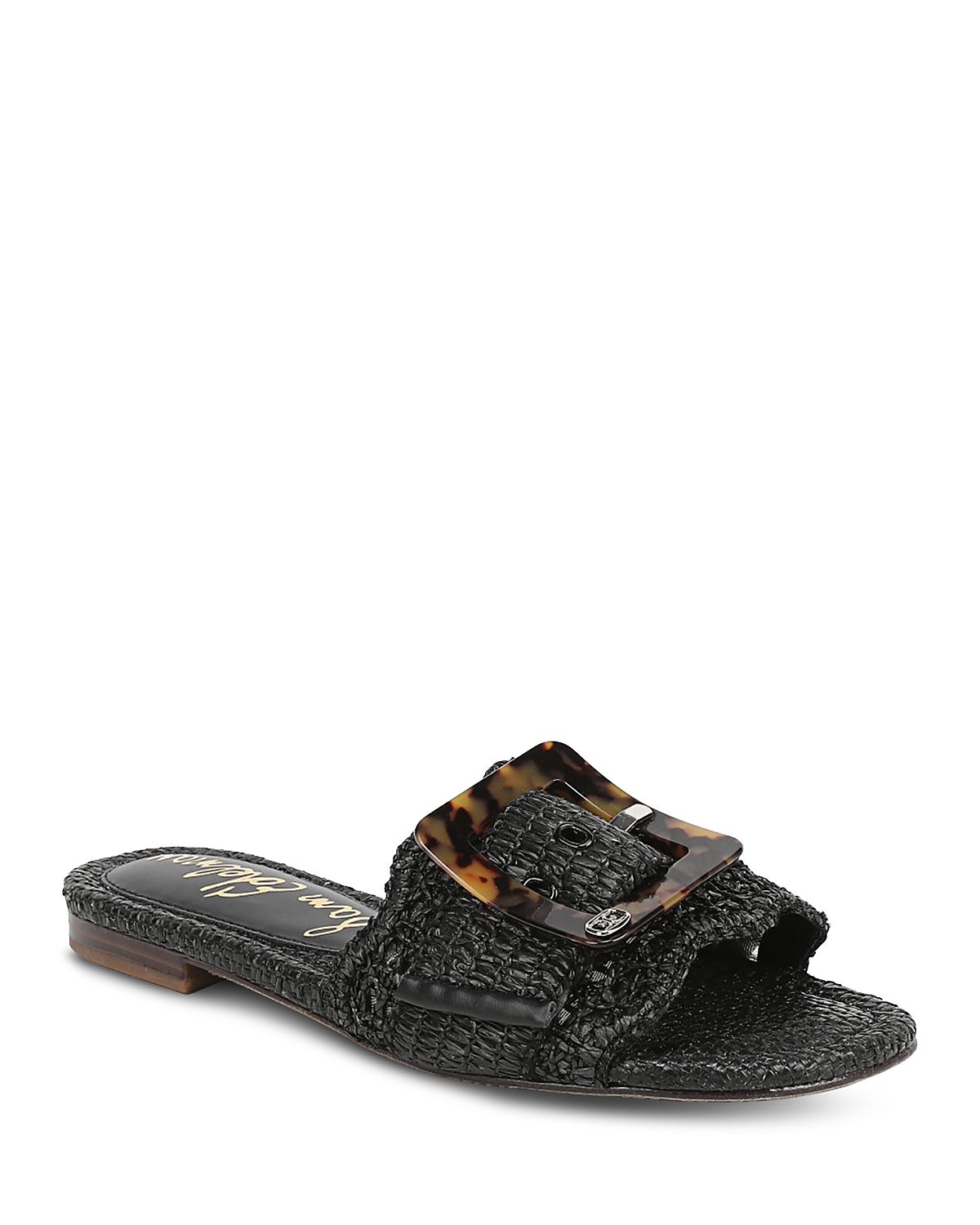 Sam Edelman Women's Bambi Buckled Woven Slide Sandals